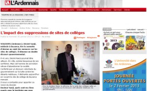 L'impact des suppressions de sites de collèges