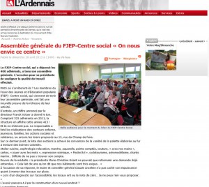 Assemblée générale du FJEP-Centre social « On nous envie ce centre »