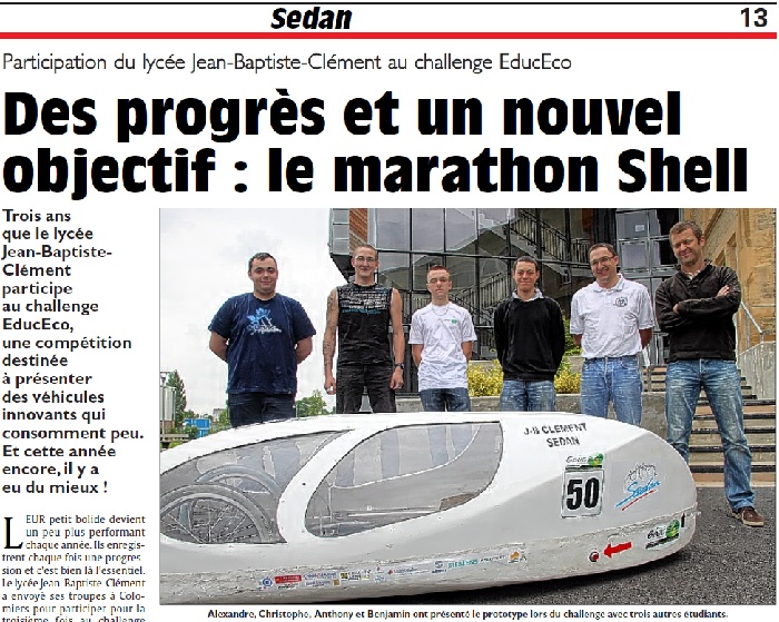 Challenge EducEco : Des progrès et un nouvel objectif : le marathon Shell