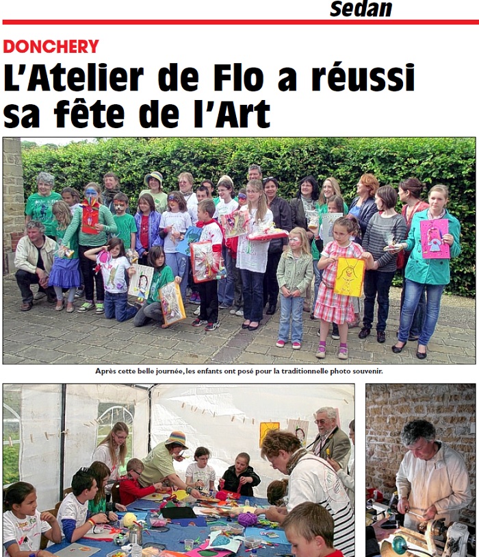 Donchery : L’Atelier de Flo a réussi sa fête de l’Art